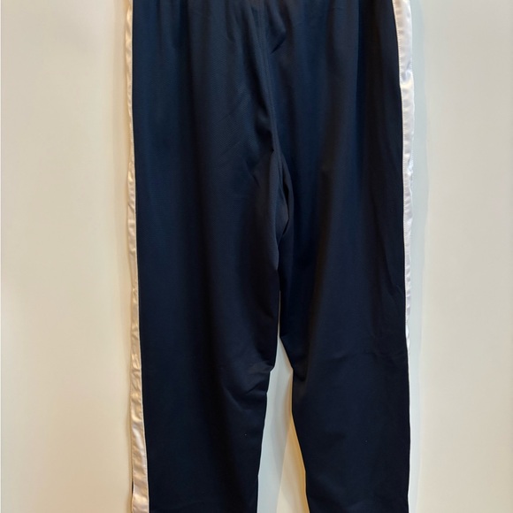 Vintage Y2K Nike Baggy Wide Leg Track Pants Mens XL Navy White Stripe - Picture 4 of 5